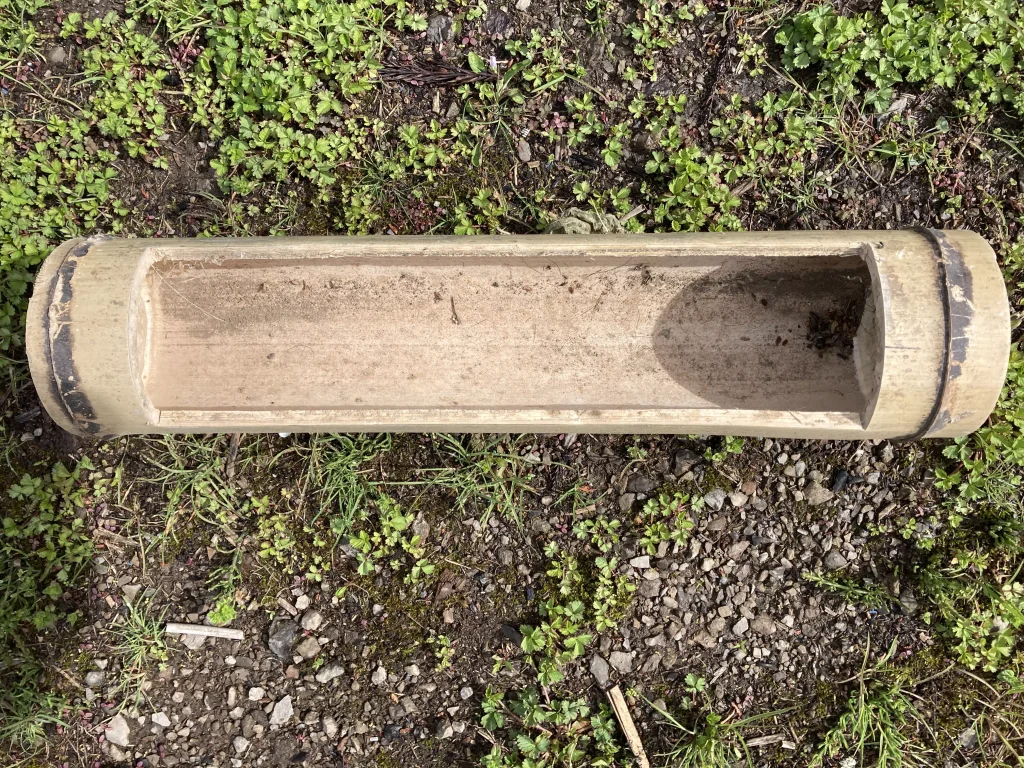 竹の小物入れのカビ