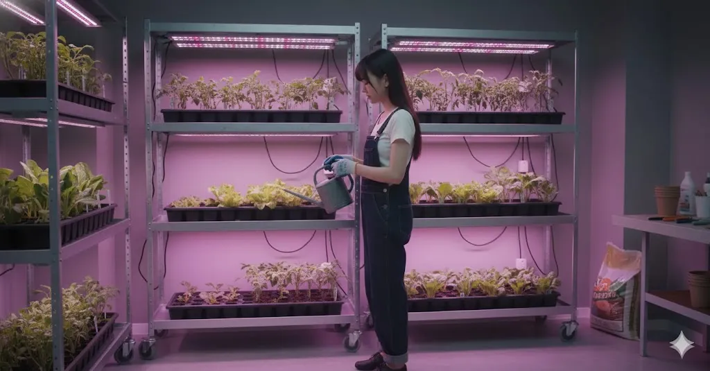 植物育成ライトが効果ない？普通のLEDとの違いやおすすめ設定法！